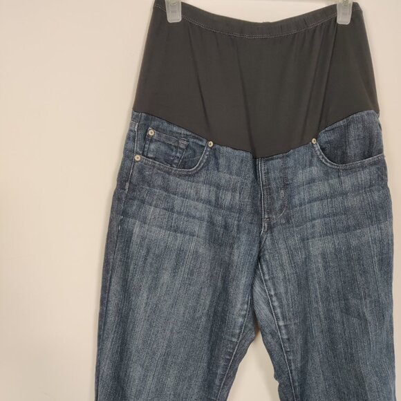 James Jeans Women's Maternity Jeans Size 32 Dark Blue Cotton With Stretch Casual - Picture 2 of 12